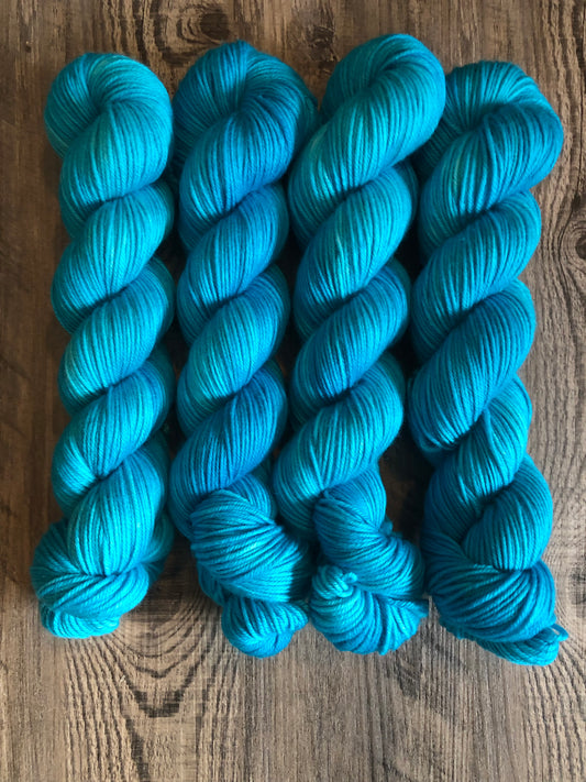 Blue Springs - Tonal, Semi Solid - Shown in DK. Available on other bases.  See description for details.