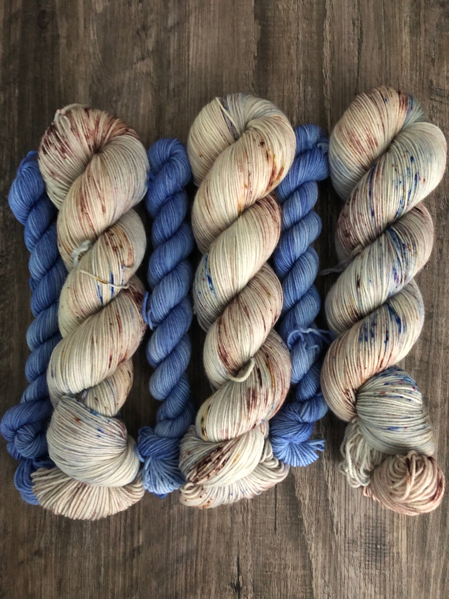 Blueberry Scone- Fingering/Sock Weight. Includes 100 gram skein and 20 gram mini skein.