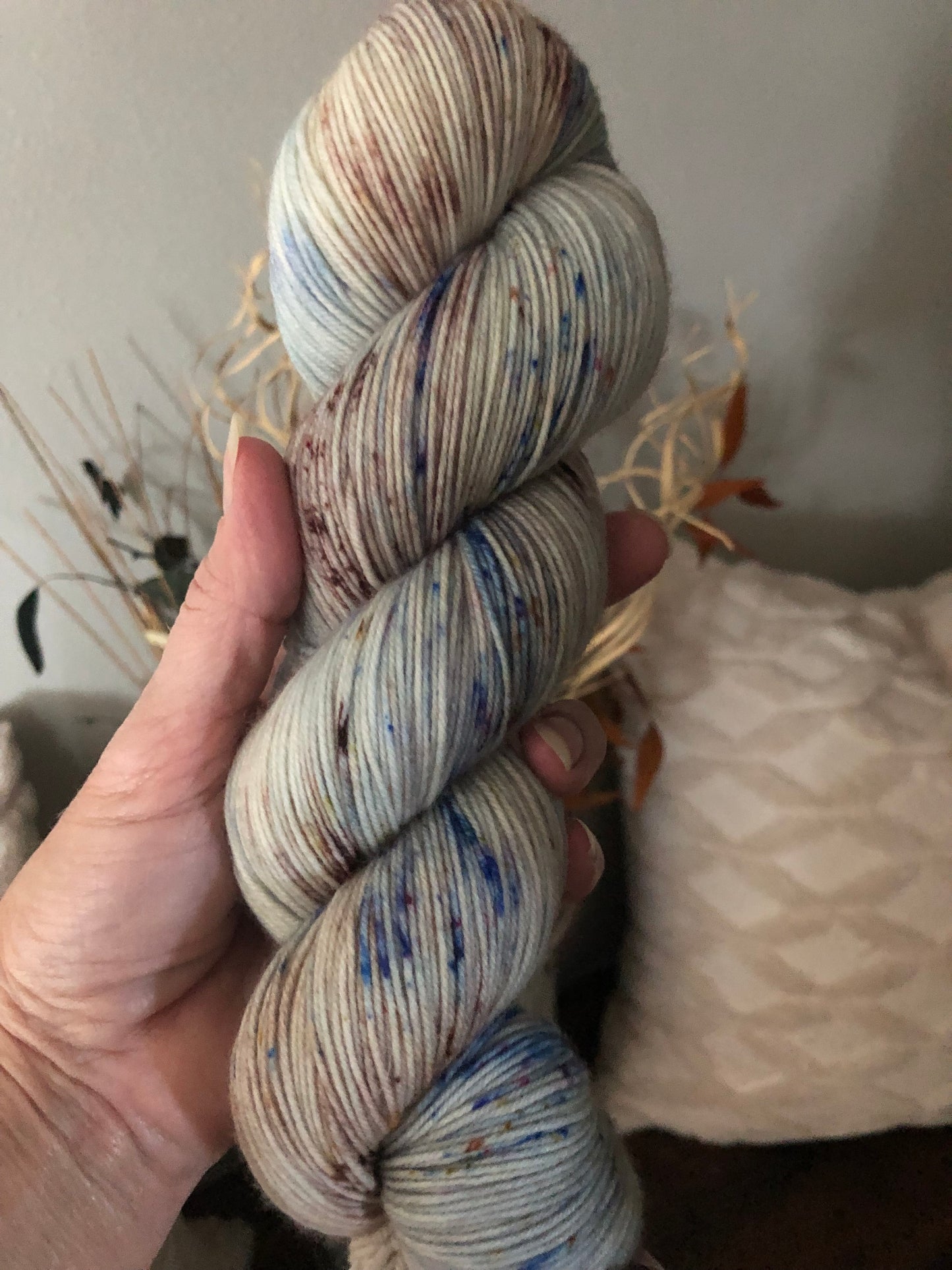 Blueberry Scone- Fingering/Sock Weight. Includes 100 gram skein and 20 gram mini skein.