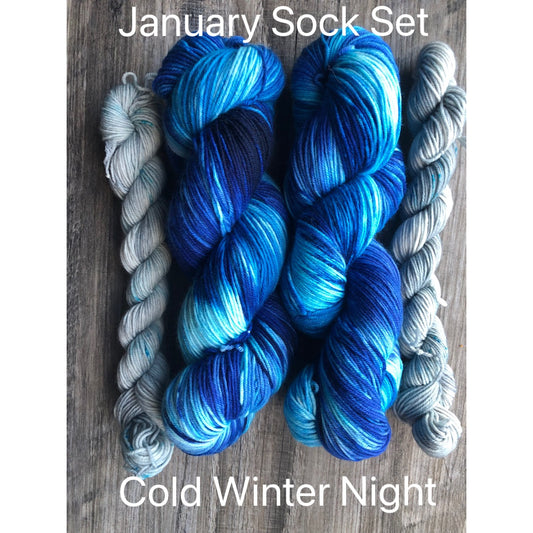 January Sock Set - Cold Winter Night