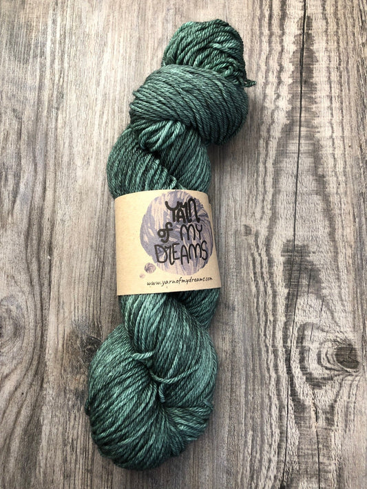 Evergreen - Green Tonal, Semi Solid - 2022 Boho Farmhouse Collection. Available on DK, Worsted and Fingering weight.  See description for details.
