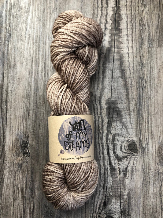 Sandy Taupe - Tonal, Semi Solid - 2022 Boho Farmhouse Collection, Available on DK, Worsted and Fingering.  See description for details of each.