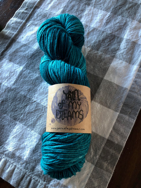 Teal We Meet Again - Summer Collection - Tonal, Semi Solid. Shown in DK, also availalbe on Worsted and Fingering Weight.  See description for details.